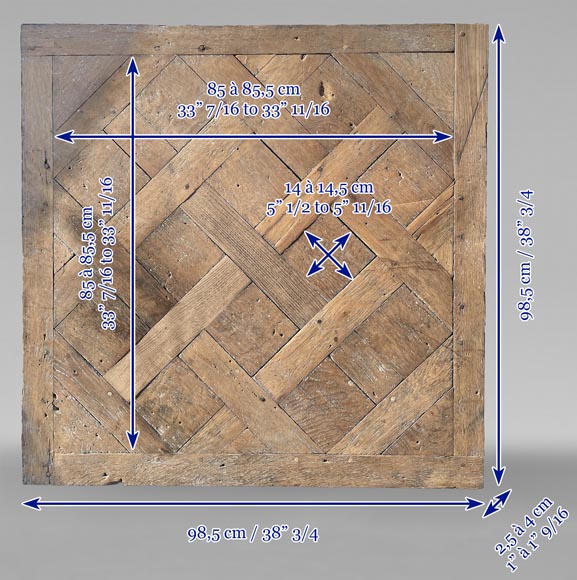 Approximately 15 m² of 18th century Versailles parquet flooring-12