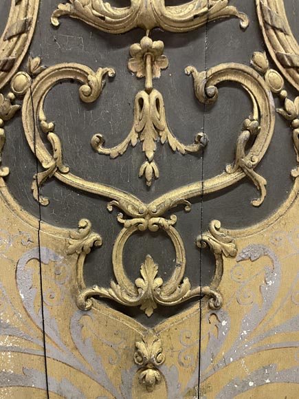 Carved and gilded wood paneling-6