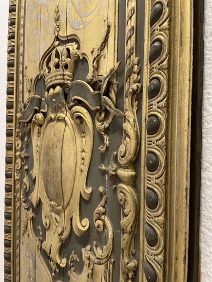 Carved and gilded wood paneling-9