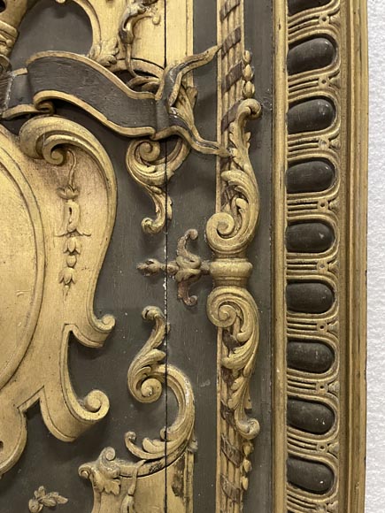 Carved and gilded wood paneling-11