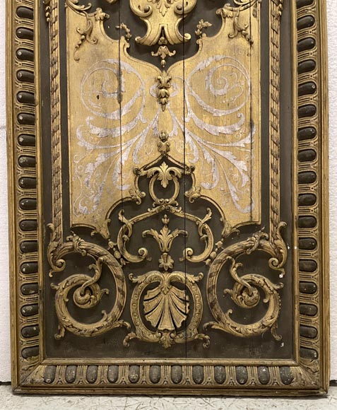 Carved and gilded wood paneling-13