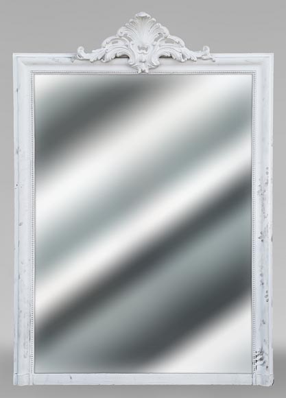 Regency style trumeau with openwork palmette and pearl frieze-0