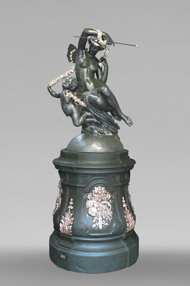Mathurin Moreau for the Val d’Osne foundry, The Flower Fairy, late 19th century-0