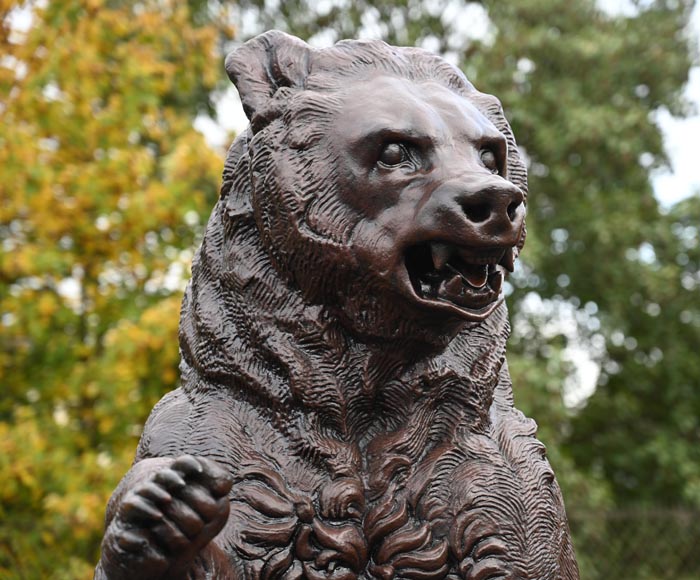 Joseph Simon Volmar (Berne, 1796-1865), Pair of bears in cast iron-8