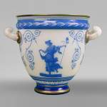 BACCARAT, Crystal Vase with Neo-Greek Decoration, circa 1867