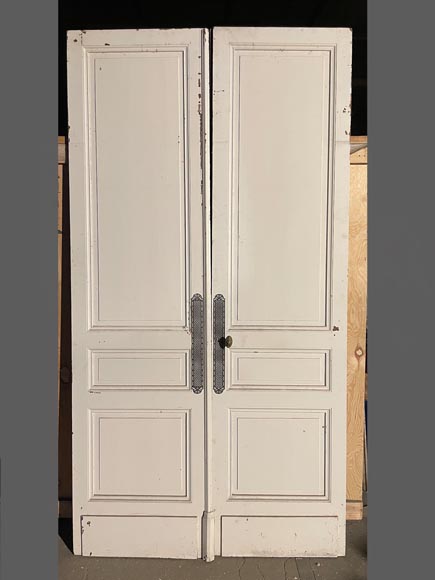 Large moulded double door with gilded Napoleon III lock-9