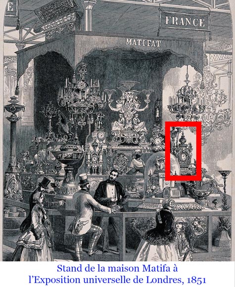 Charles Stanislas MATIFAT, Persian double-sided pendulum from the London Universal Exhibition of 1851-17