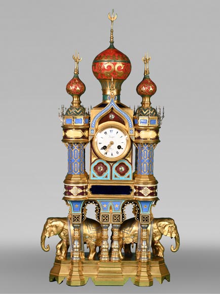 Charles Stanislas MATIFAT, the elephant clock an oriental model presented at the Crystal Palace in 1851-0