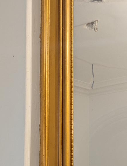 Louis XVI style moulded and gilded trumeau-4