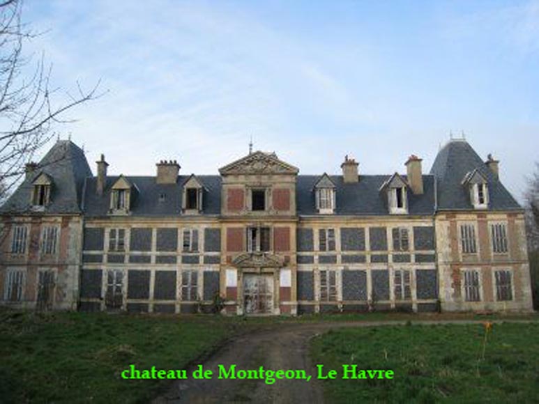 Monumental antique Neo-Renaissance style stone mantel coming from the Chateau of Montgeon-10