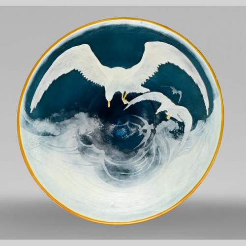 Gallé Establishments, Seagull Plate, between 1918 and 1936
