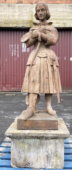 Joan of Arc cast-iron statue-2