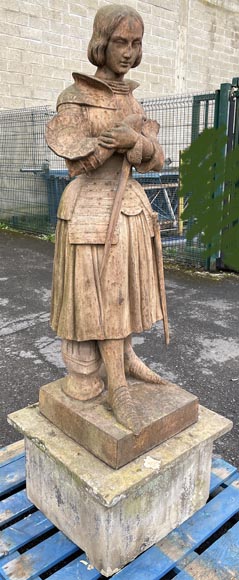 Joan of Arc cast-iron statue-3