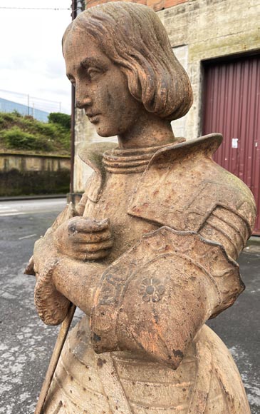 Joan of Arc cast-iron statue-6