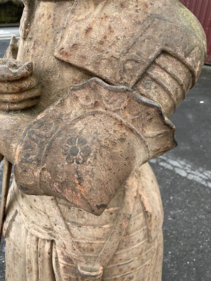Joan of Arc cast-iron statue-10