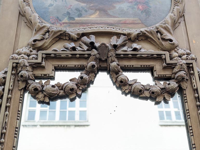 Small console and overmantel in the Napoleon III style-4