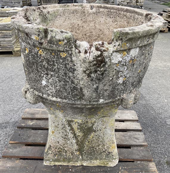 Imposing antique stone stoup-2