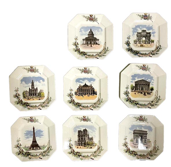 Sarreguemines - Earthenware service for Parisian monuments-2