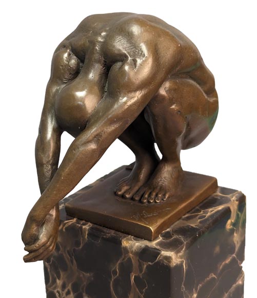 LOPEZ MILO - Diver, bronze sculpture-1
