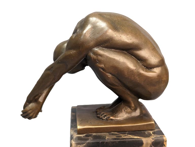 LOPEZ MILO - Diver, bronze sculpture-2