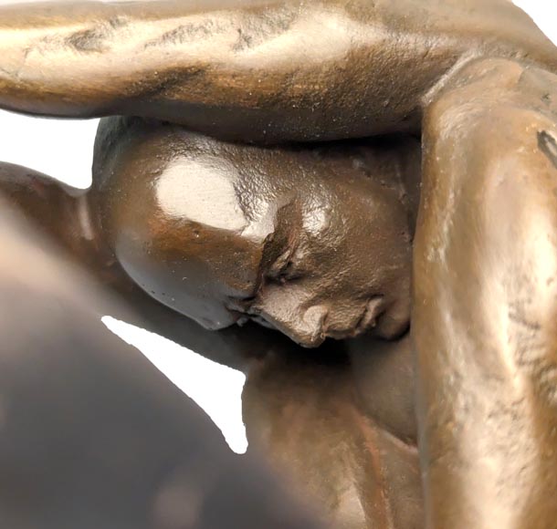 LOPEZ MILO - Diver, bronze sculpture-3