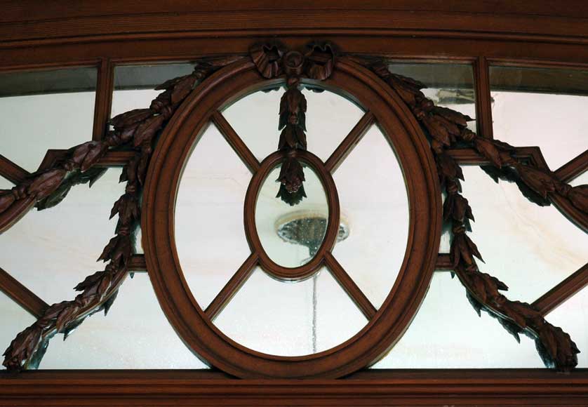 Louis XVI style Oak and Stucco paneled room -1