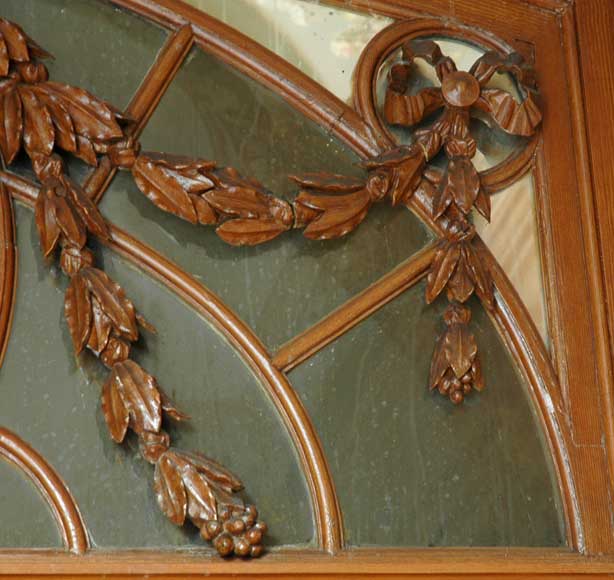 Louis XVI style Oak and Stucco paneled room -7
