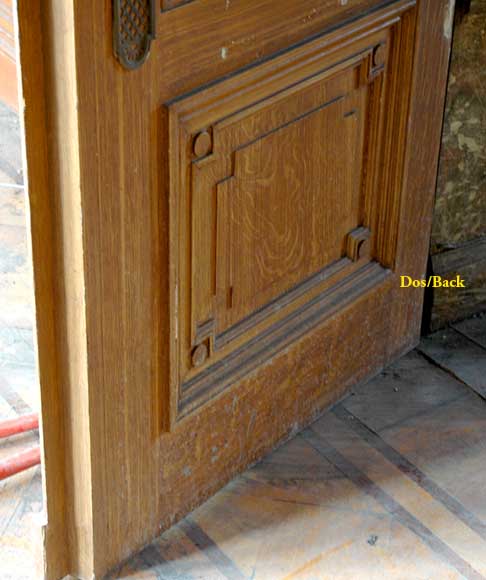 Louis XVI style Oak and Stucco paneled room -10