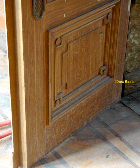 Louis XVI style Oak and Stucco paneled room -10