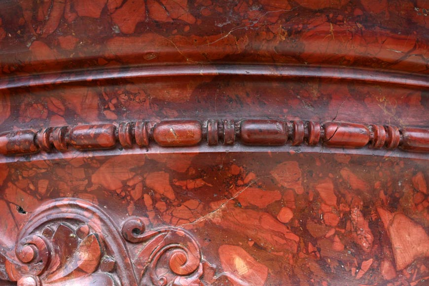 Jules CANTINI, Large Urn in Numidia Red Breccia Marble,second half of the 19th century-8