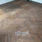 18 m² lot of Point de Hongrie parquet flooring