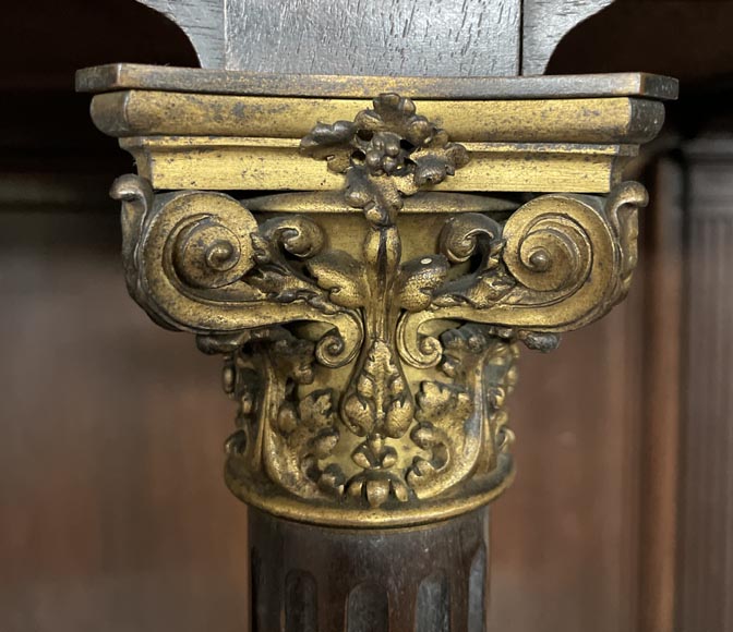 Aimé Millet (1819–1891) — Large Neo-Renaissance cabinet in walnut and gilt bronze-14