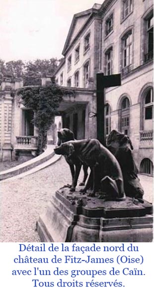 Auguste-Nicolas Caïn, Two large groups in bronze with a dark green patina, 1893-16