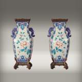 Pair of Japenese Vases by Alphonse Giroux and Charles Ficquenet