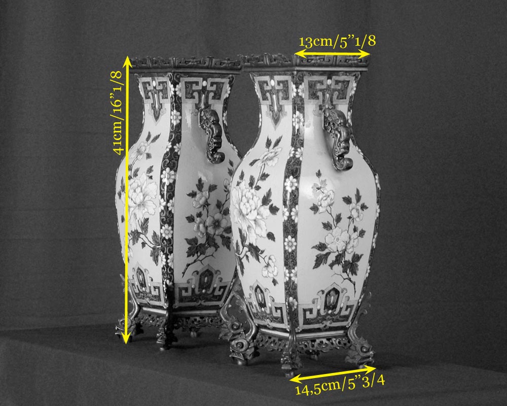 Pair of Japenese Vases by Alphonse Giroux and Charles Ficquenet-4