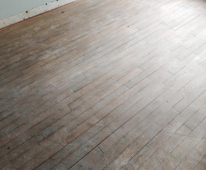 Lot of approximately 13 m² of linear parquet flooring-4