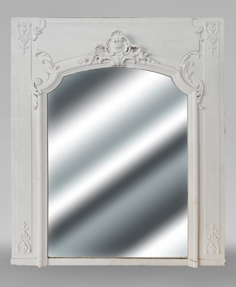 Louis XV style trumeau decorated with an openwork shell-0
