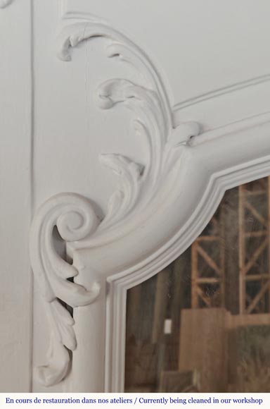 Louis XV style trumeau decorated with an openwork shell-3