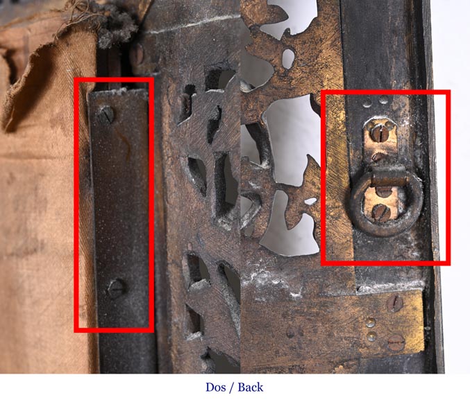 Maison MARNYHAC (attrib.) – Gilt bronze openwork mirror with Vietnamese-style decoration-11