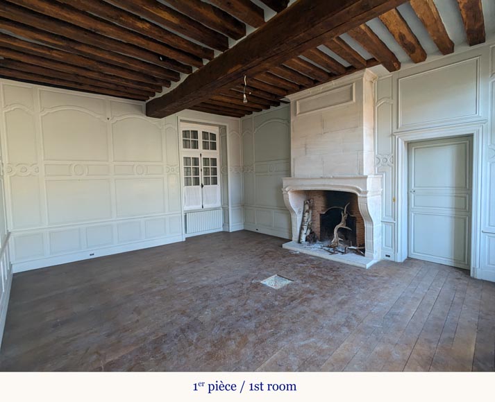 Antique Oak and Pine Wood Paneling – Composed of Two Rooms-1