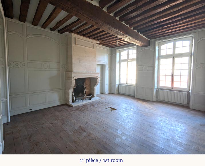 Antique Oak and Pine Wood Paneling – Composed of Two Rooms-3