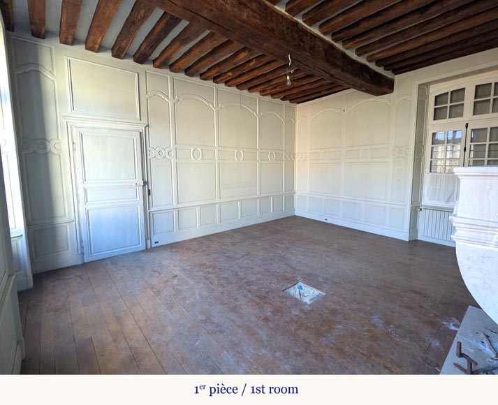 Antique Oak and Pine Wood Paneling – Composed of Two Rooms-4