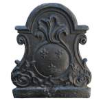 Small Louis XV period plaque with fleurs-de-lis and palmettes