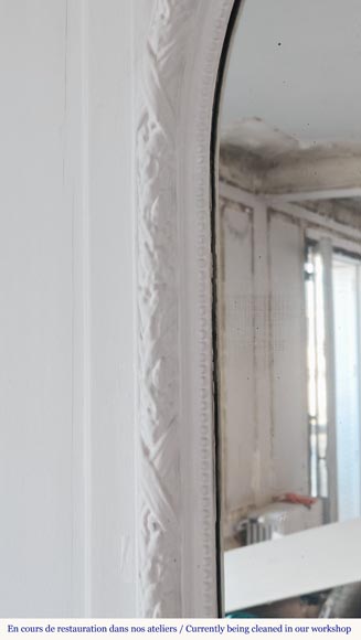 Louis XVI style trumeau with plant garlands-5