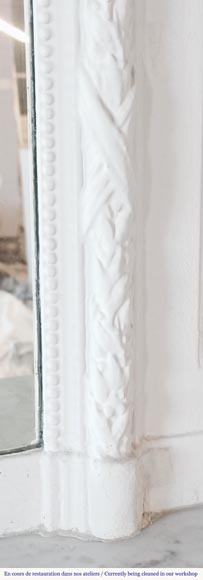 Louis XVI style trumeau with plant garlands-6
