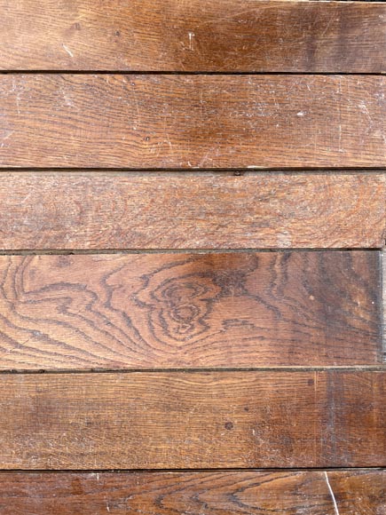 Set of 39 sqm of linear oak parquet flooring, wide planks-1