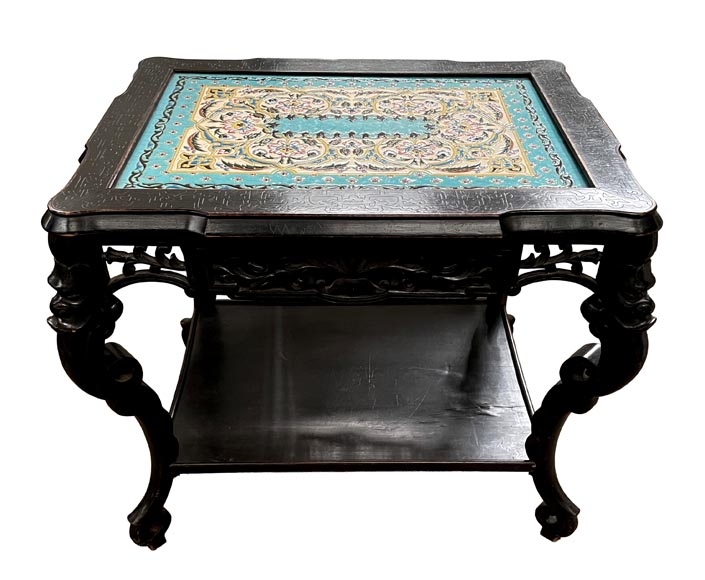 MARTIN-BREY, Japanese-style table with glazed earthenware top-1