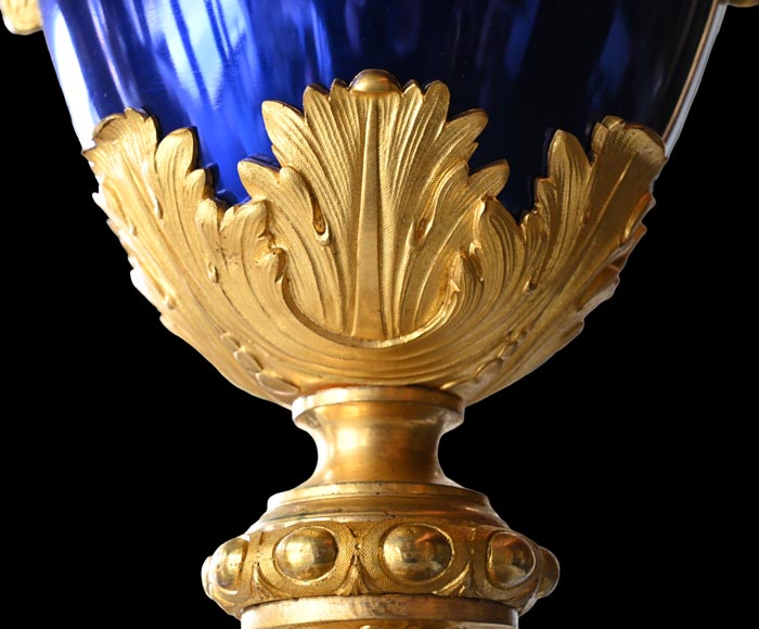 MARQUIS Louis-Auguste, Louis XVI Style Gilt Bronze and Scagliola Clock Set MARQUIS Louis-Auguste, Louis XVI Style Gilt Bronze and Scagliola Clock Set-25