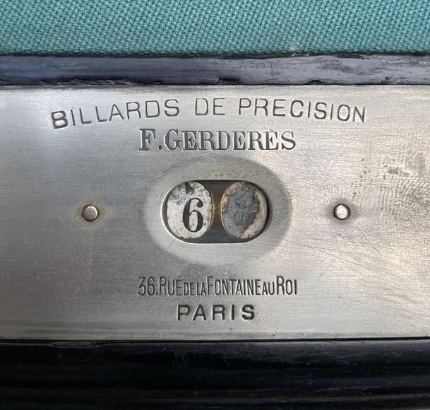 F. GERDERÈS – Japanese-style billiard table in gilded and carved wood F. GERDERÈS – Japanese-style billiard table in gilded and carved wood-6