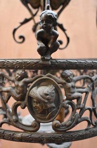 Neo-Renaissance bronze chandelier Neo-Renaissance bronze chandelier-5